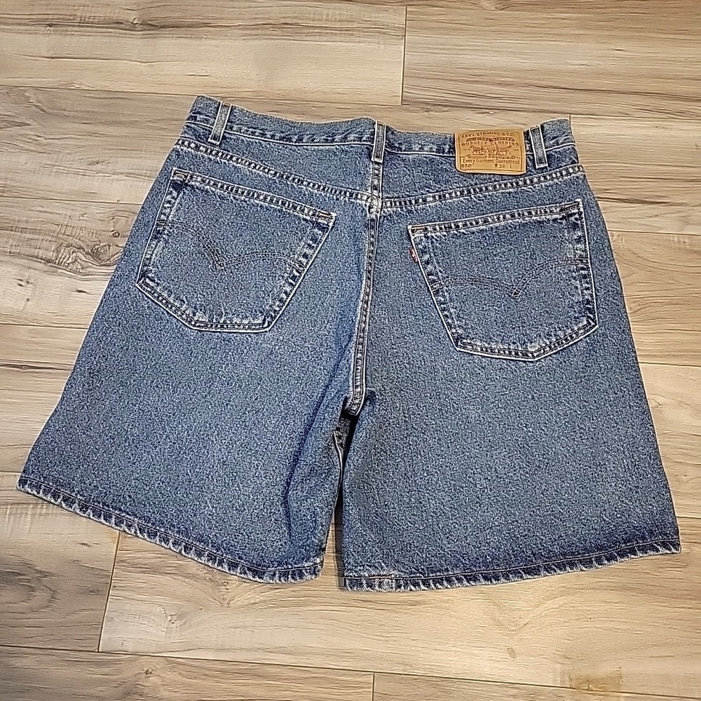 Vintage Levi's 550 Shorts Mens 38 Blue Y2K Baggy Skater Relaxed Denim USA Made